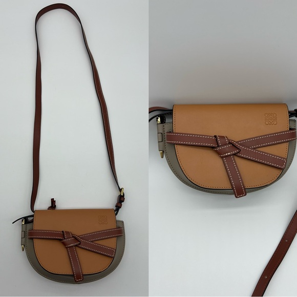 Authentic Loewe mini Gate dual bag in tricolors - Picture 5 of 16